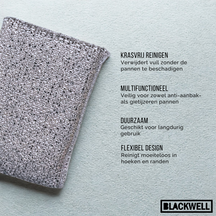 Éponge à poêle Blackwell - en métal - Argent - 130 x 80 x 30 mm