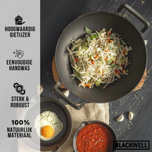 Ensemble de poêles Blackwell - Wok - Série Fonte - 23 x 23 cm - 3 pièces