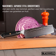 Set de couteaux Blackwell - Style japonais - Damascus - VG10 - 3 pièces