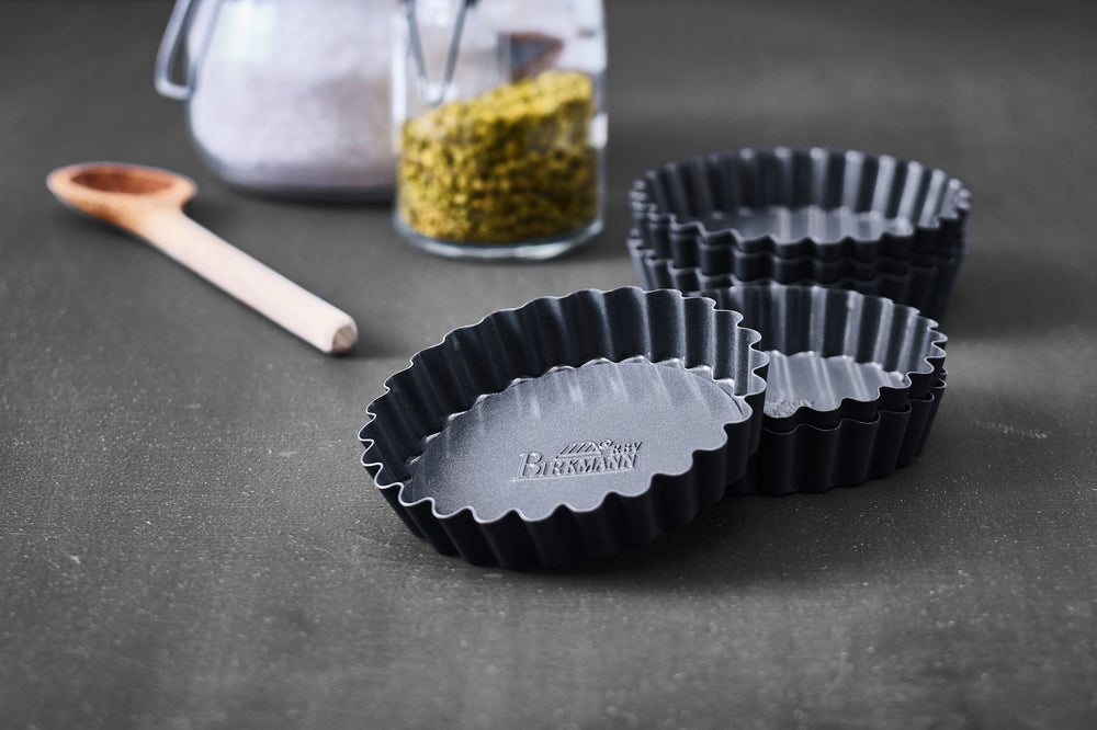 Set de moules Birkmann - Fond amovible - Premium Baking - ø10x2cm - 6 pièces