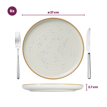 Ensemble d'assiettes Cosy&Trendy - Dîner - Baltic Vanilla - 27 cm - 6 pièces