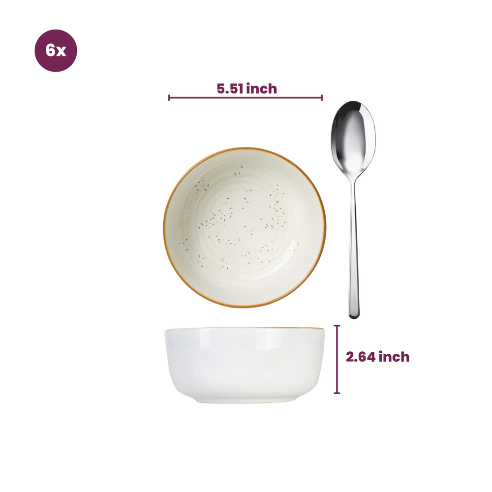 Ensemble de bols Cosy & Trendy - Bols a soupe - Baltic - Ø 14 cm - 6 pièces