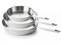 Beka set de poêles Maestro acier inoxydable Ø 20. 24 et 28 cm – compatible avec toutes les sources de chaleur – sans revêtement antiadhésif 