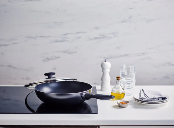 Wok Beka - Wok avec couvercle en verre - Pro Induc R - 28 cm