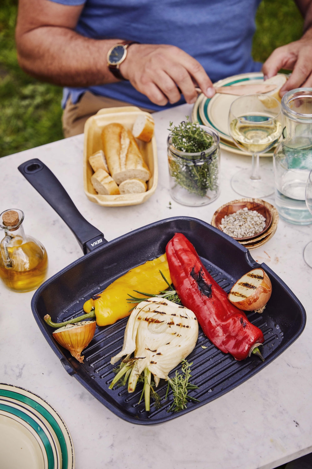 Poêle grill Beka - Poêle à griller - Energy R - 28 x 28 cm - en aluminium