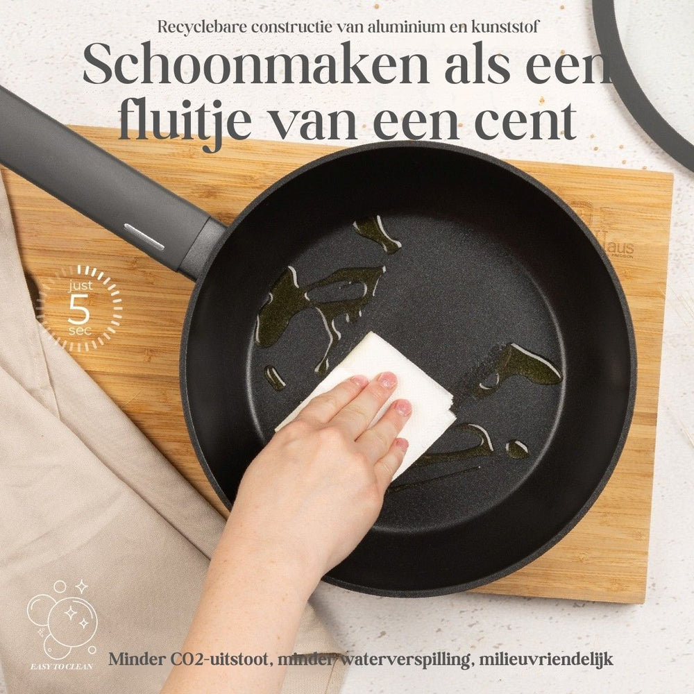 Ensemble de casseroles BerlingerHaus Mat Anthracite 7 pièces - Casserole ø 20, 24, 28 cm, Poêle ø 20 & 24 cm - compatible avec toutes les sources de chaleur