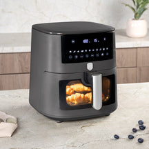 Friteuse à air XXXL BerlingerHaus Mat Anthracite - avec fenêtre de visualisation - 8 litres - 1650W