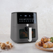 Friteuse à air XXXL BerlingerHaus Mat Anthracite - avec fenêtre de visualisation - 8 litres - 1650W