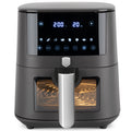 Friteuse à air XL BerlingerHaus Mat Anthracite - avec fenêtre de visualisation - 5 litres - 1400W