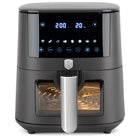 Friteuse à air XL BerlingerHaus Mat Anthracite - avec fenêtre de visualisation - 5 litres - 1400W