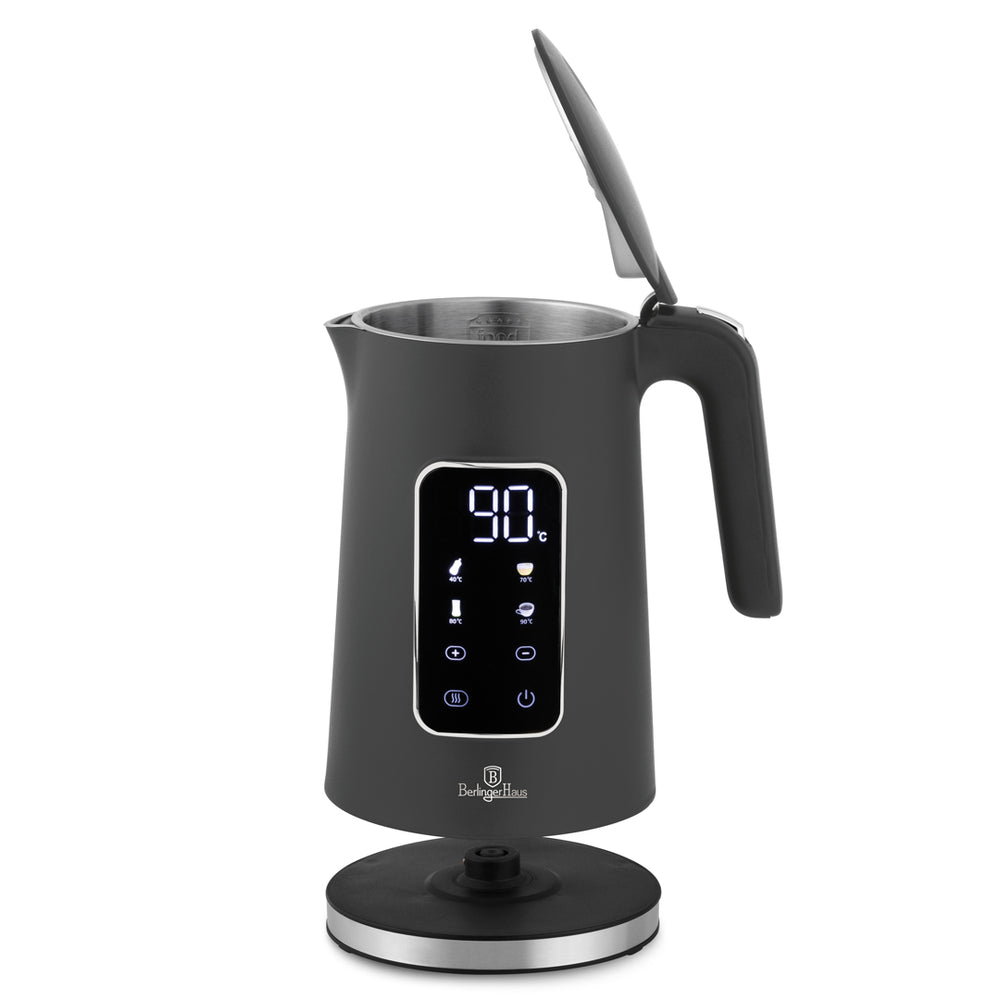 Bouilloire Électrique Numérique BerlingerHaus Mat Anthracite - Réglage de température - 1,7 litre - 2200W