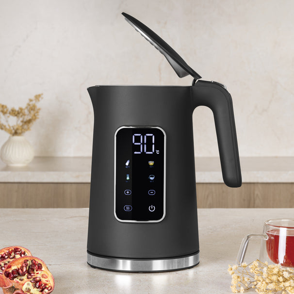 Bouilloire Électrique Numérique BerlingerHaus Mat Anthracite - Réglage de température - 1,7 litre - 2200W