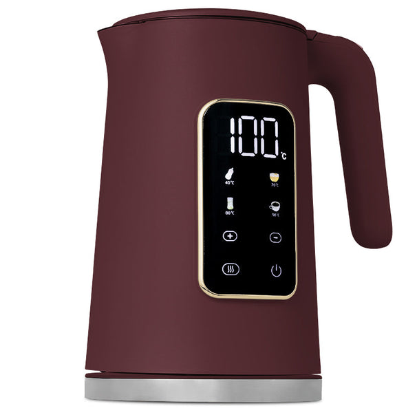 Bouilloire Électrique Numérique BerlingerHaus Mat Bordeaux - Réglage de température - 1,7 litre - 2200W