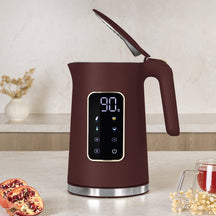 Bouilloire Électrique Numérique BerlingerHaus Mat Bordeaux - Réglage de température - 1,7 litre - 2200W