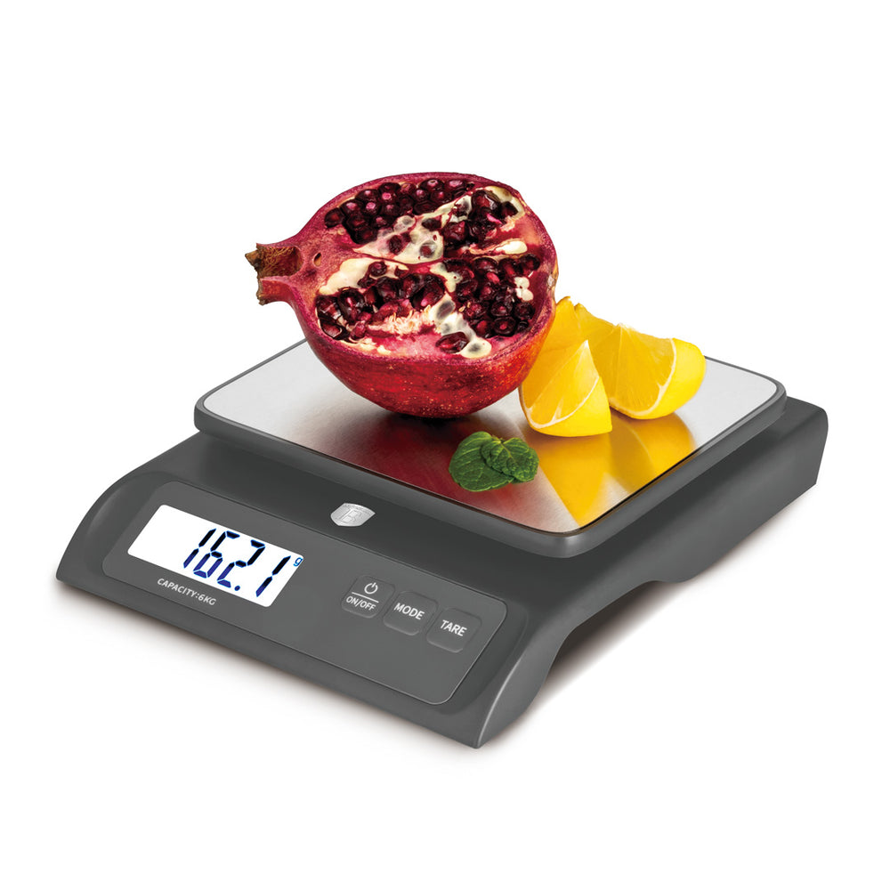 Balance de cuisine numérique BerlingerHaus anthracite - Capacité maximale de 6 kg