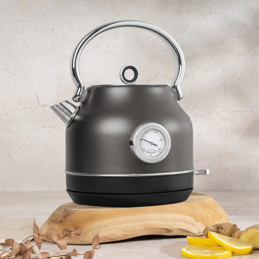 Bouilloire Électrique BerlingerHaus Mat Anthracite - avec Thermomètre - 1,7 L - 2200W