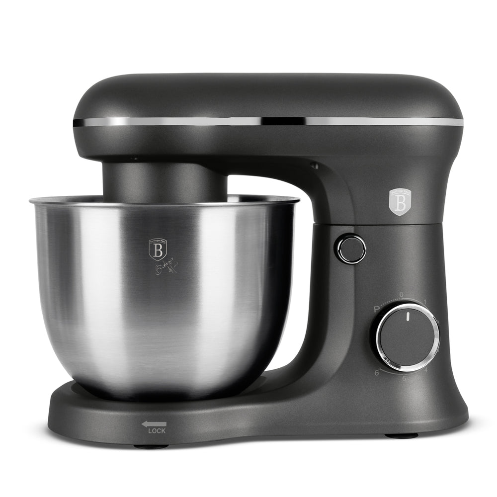 Robot de cuisine BerlingerHaus Mat Anthracite - Bol en inox 5 Litres - 1500W