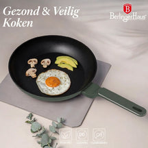 Ensemble de Casseroles BerlingerHaus 11 Pièces Vert Mat - Casseroles ø 16, 20, 24, 28 cm & Poêles ø 24, 28 cm - Tous Feux Dont Induction