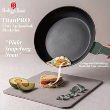 Ensemble de Casseroles BerlingerHaus 11 Pièces Vert Mat - Casseroles ø 16, 20, 24, 28 cm & Poêles ø 24, 28 cm - Tous Feux Dont Induction