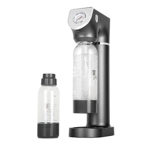 Machine à Eau Pétillante BerlingerHaus mat anthracite - Baromètre - Inclut 2 bouteilles