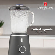 Blender BerlingerHaus Mat Antracite - Bol en verre - 1,5 litre - 1000W