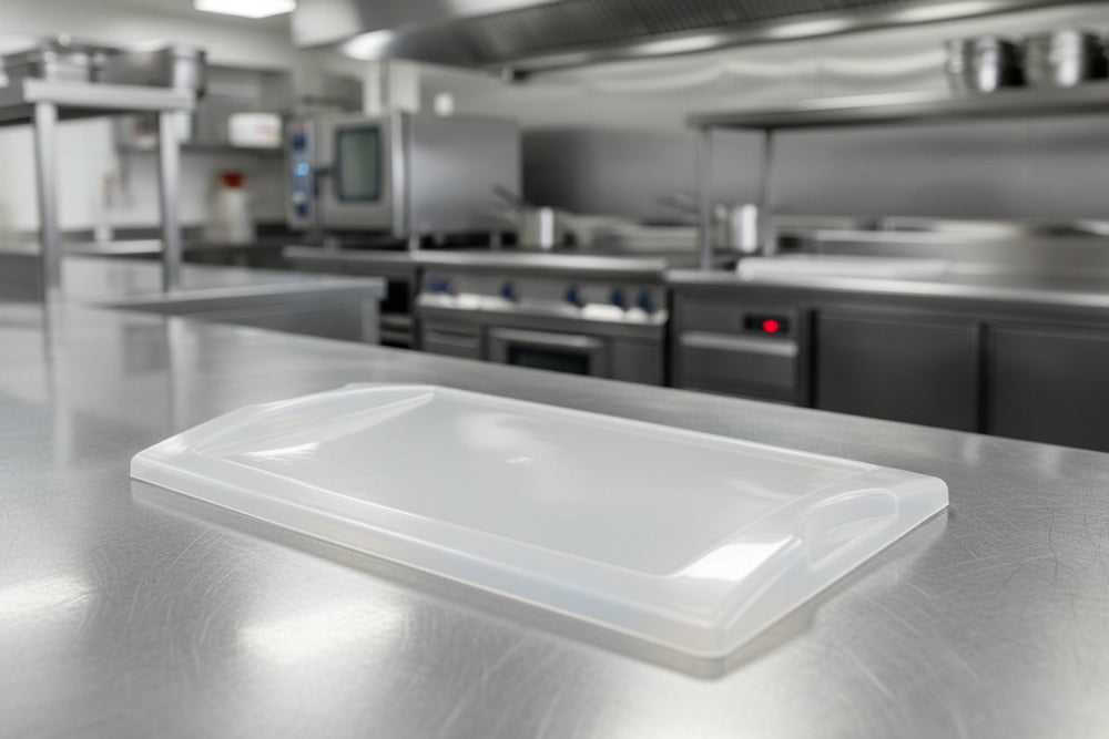 Couvercle de plateau à couverts Hendi - 4 compartiments - en plastique - GN 1/1