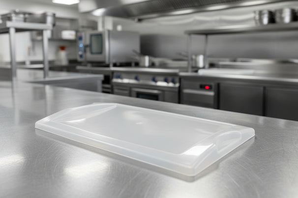 Couvercle de plateau à couverts Hendi - 4 compartiments - en plastique - GN 1/1