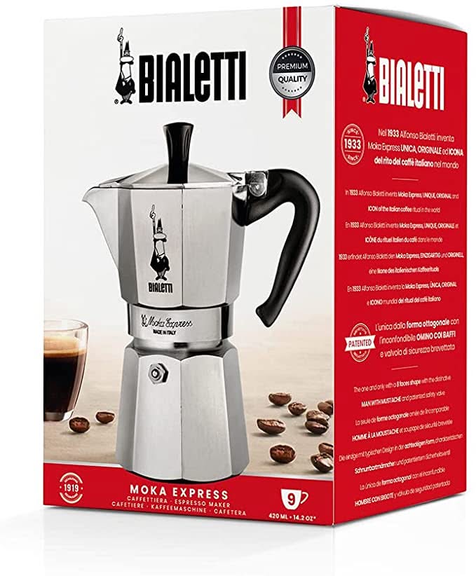 Percolateur Bialetti - Cafetiere a percolation - Moka Express - 270 ml