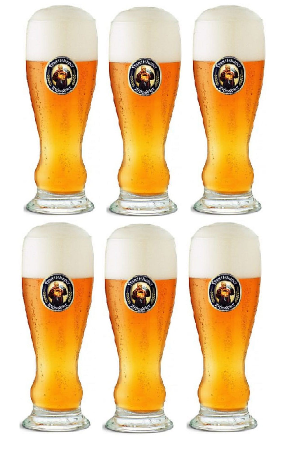 Ensemble de verres à bière Franziskaner - Verres à weizen - 500 ml - 6 pièces