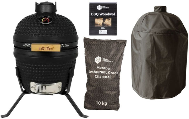 Bighorn Starterset Kamado Céramique Universel Noir - Starterset Accessoires