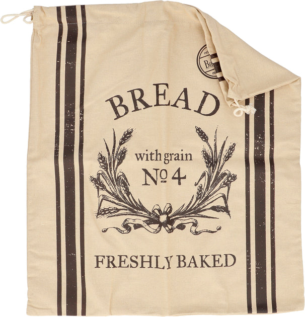 Sac a pain Birkmann - en coton - Laib & Seele - 38 x 45 cm - Crème