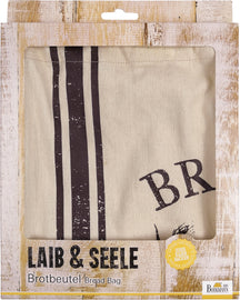 Sac a pain Birkmann - en coton - Laib & Seele - 38 x 45 cm - Crème