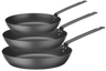 Ensemble de poêles Blackwell Acier carbone 3 pièces - ø 20, 24 & 28 cm - compatible avec toutes les sources de chaleur - sans revêtement antiadhésif