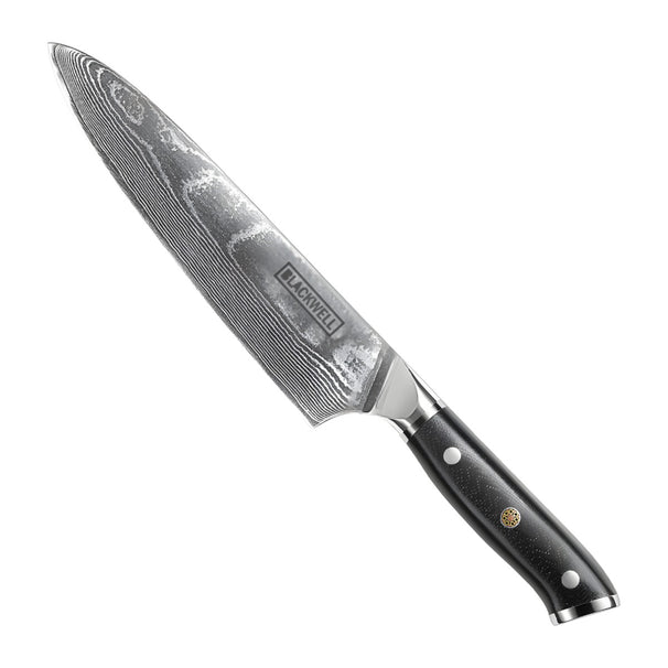 Couteau de chef Blackwell - Style japonais - Damascus - 20 cm