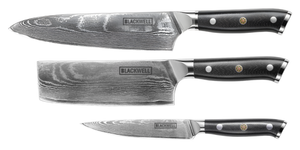Set de couteaux Blackwell - Style japonais - Damascus - VG10 - 3 pièces