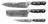 Set de couteaux Blackwell - Style japonais - Damascus - VG10 - 3 pièces