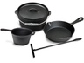 Set de casseroles Blackwell - Cocotte en fonte - Cook & Grill - 25 cm - 4 pièces