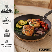 Set de poêles Blackwell - Poêles à frire - Carbon Steel - Ø24 & 28 cm - 2 pièces