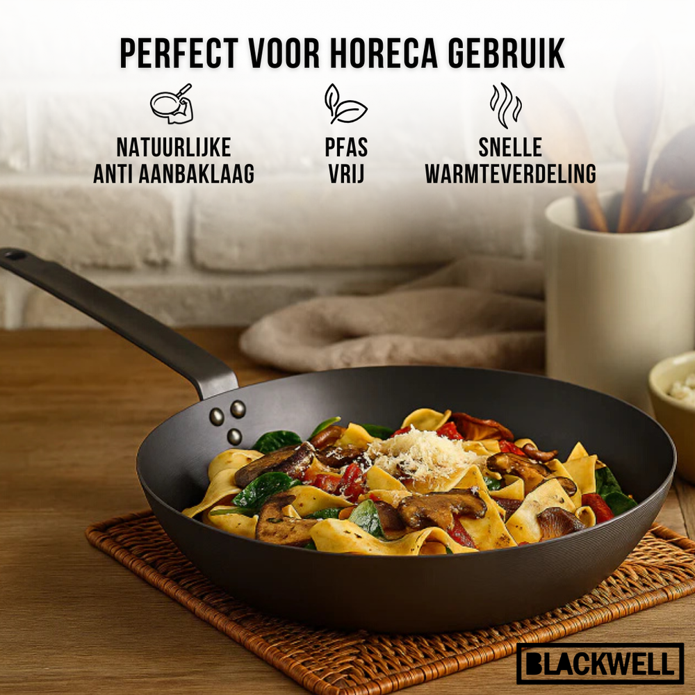 Set de poêles Blackwell - Poêles à frire - Carbon Steel - Ø24 & 28 cm - 2 pièces