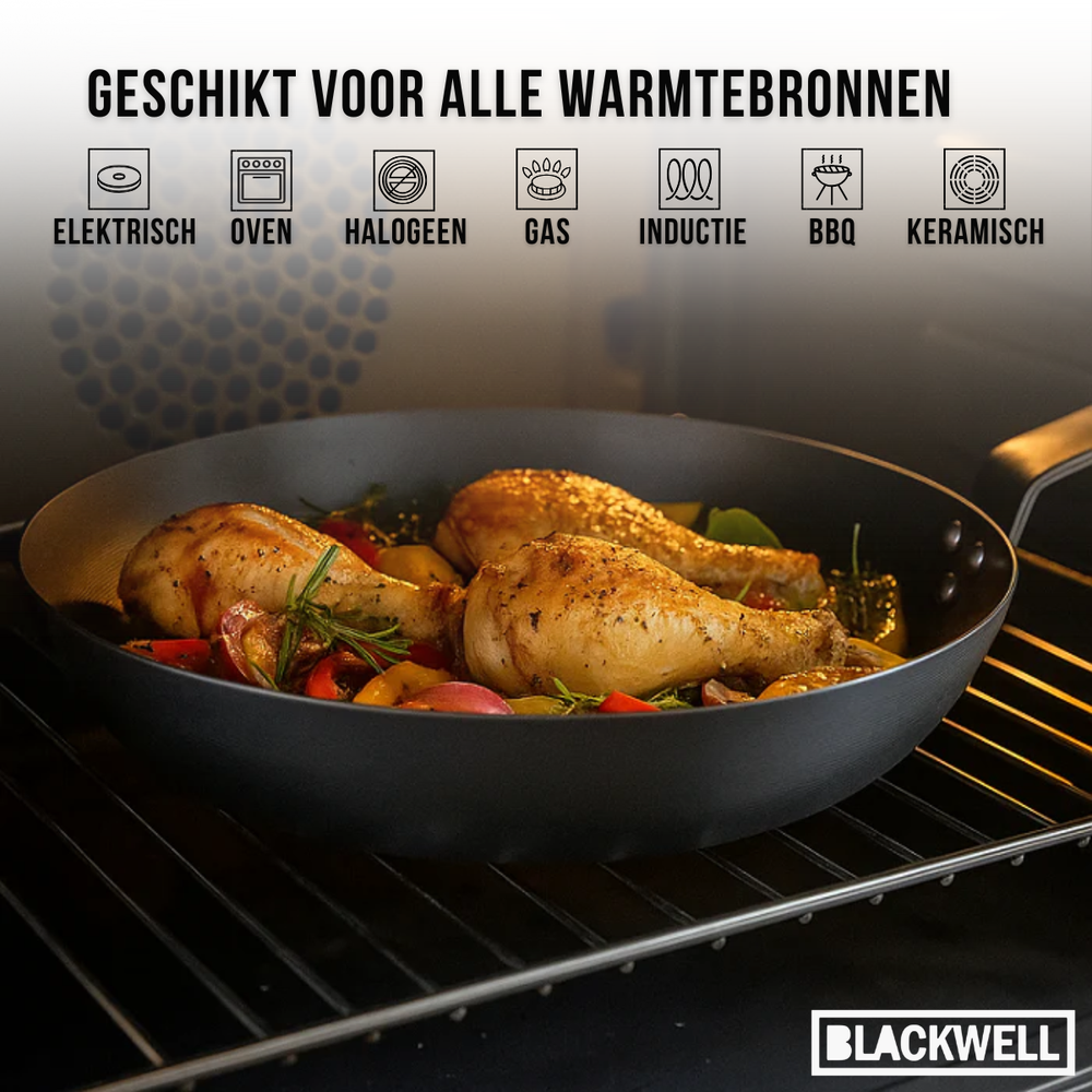Wok Blackwell - Wok en acier carbone - Carbon Steel - Ø 30 cm