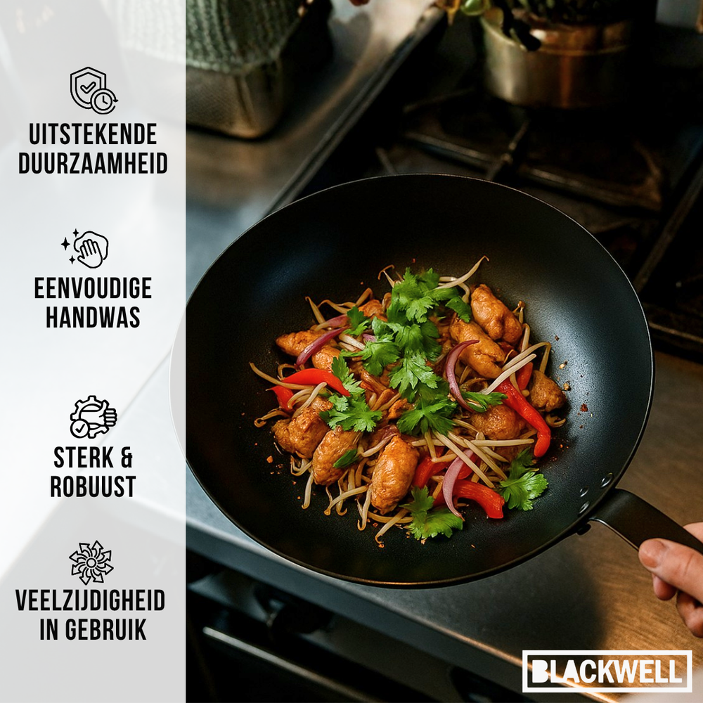 Wok Blackwell - Wok en acier carbone - Carbon Steel - Ø 30 cm