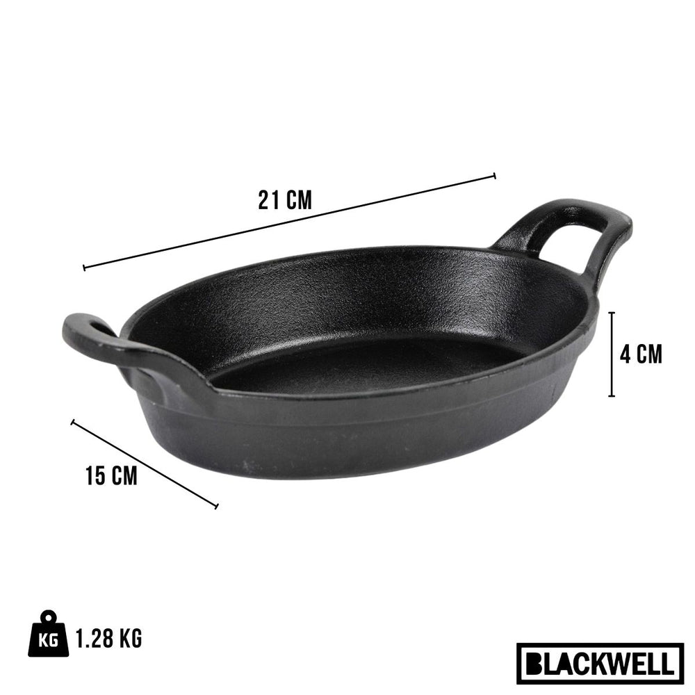Plat à four Blackwell - Ovale - Collection Cast Iron - 21 x 15 x 4 cm