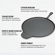 Poêle à pizza Blackwell - en fonte - Cast Iron - Ø 30 cm - 2700 g