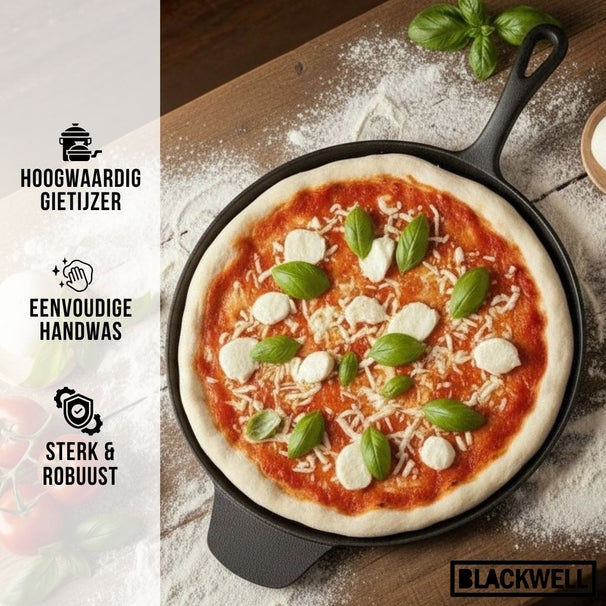 Poêle à pizza Blackwell - en fonte - Cast Iron - Ø 30 cm - 2700 g