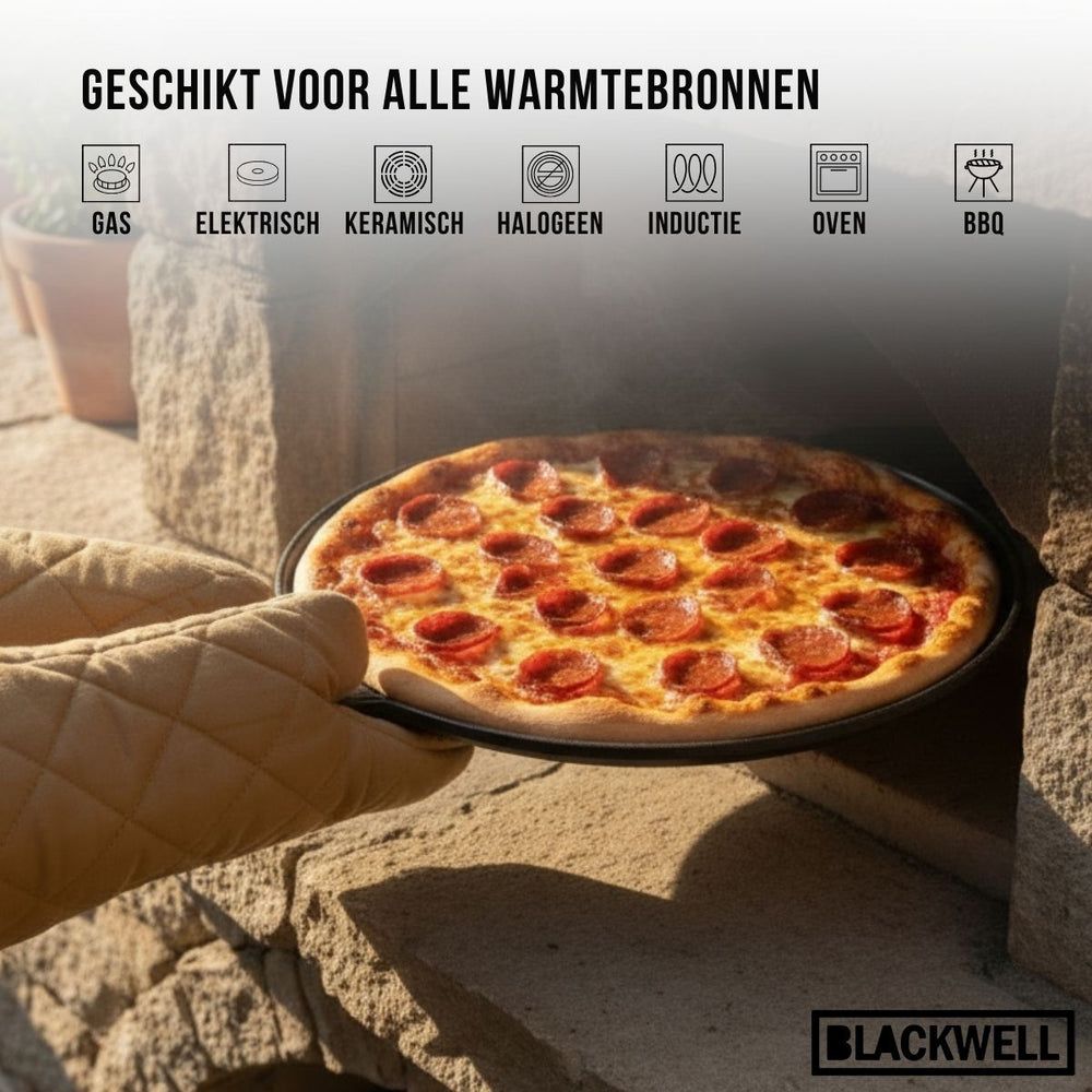 Poêle à pizza Blackwell - en fonte - Cast Iron - Ø 30 cm - 2700 g