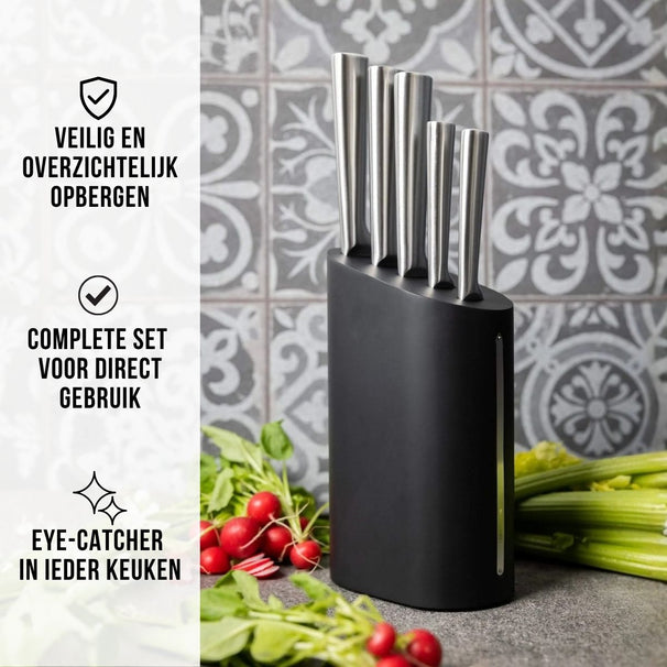 Ensemble de couteaux Blackwell - Bloc de couteaux - Deluxe - 20 cm - 6 pièces