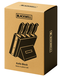 Ensemble de couteaux Blackwell - Bloc de couteaux - Noire - Lame 20cm - 6 pièces