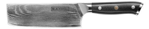 Couteau Nakiri Blackwell - Couteau a legumes - Damascus - 17,5 cm