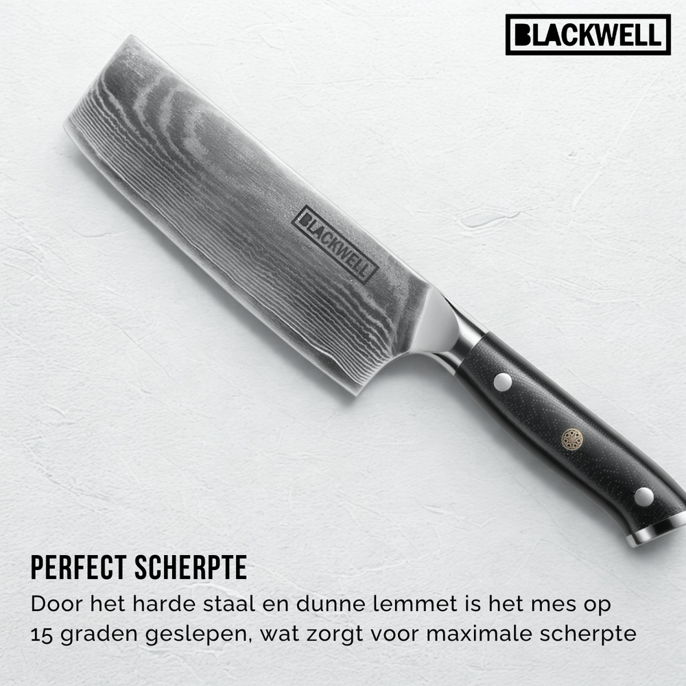 Set de couteaux Blackwell - Style japonais - Damascus - VG10 - 3 pièces
