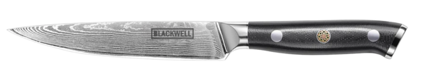 Couteau d'office Blackwell - Style japonais - Damascus - 12,5 cm